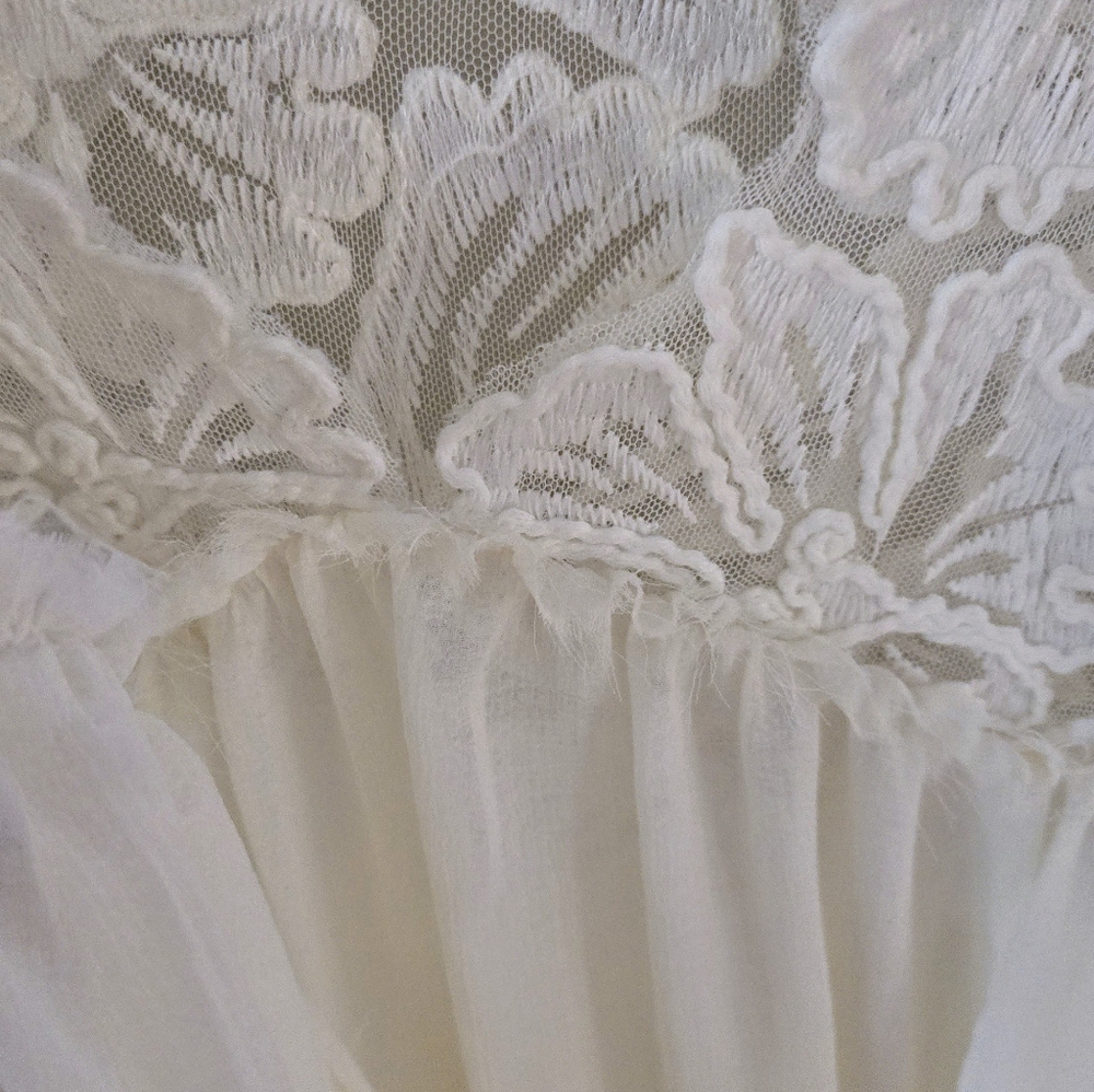 🐩NWOT Free People Boho Lace Blouse - Picture 3 of 5